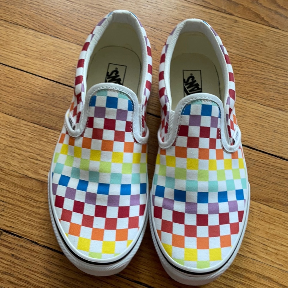 Checkered Rainbow Vans